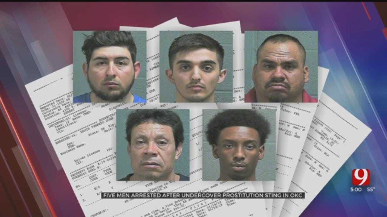 5 Arrested In Oklahoma City Undercover Prostitution Sting