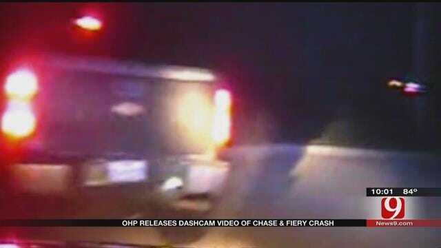 OHP Releases Dash Cam Video Of Chase, Fiery Crash