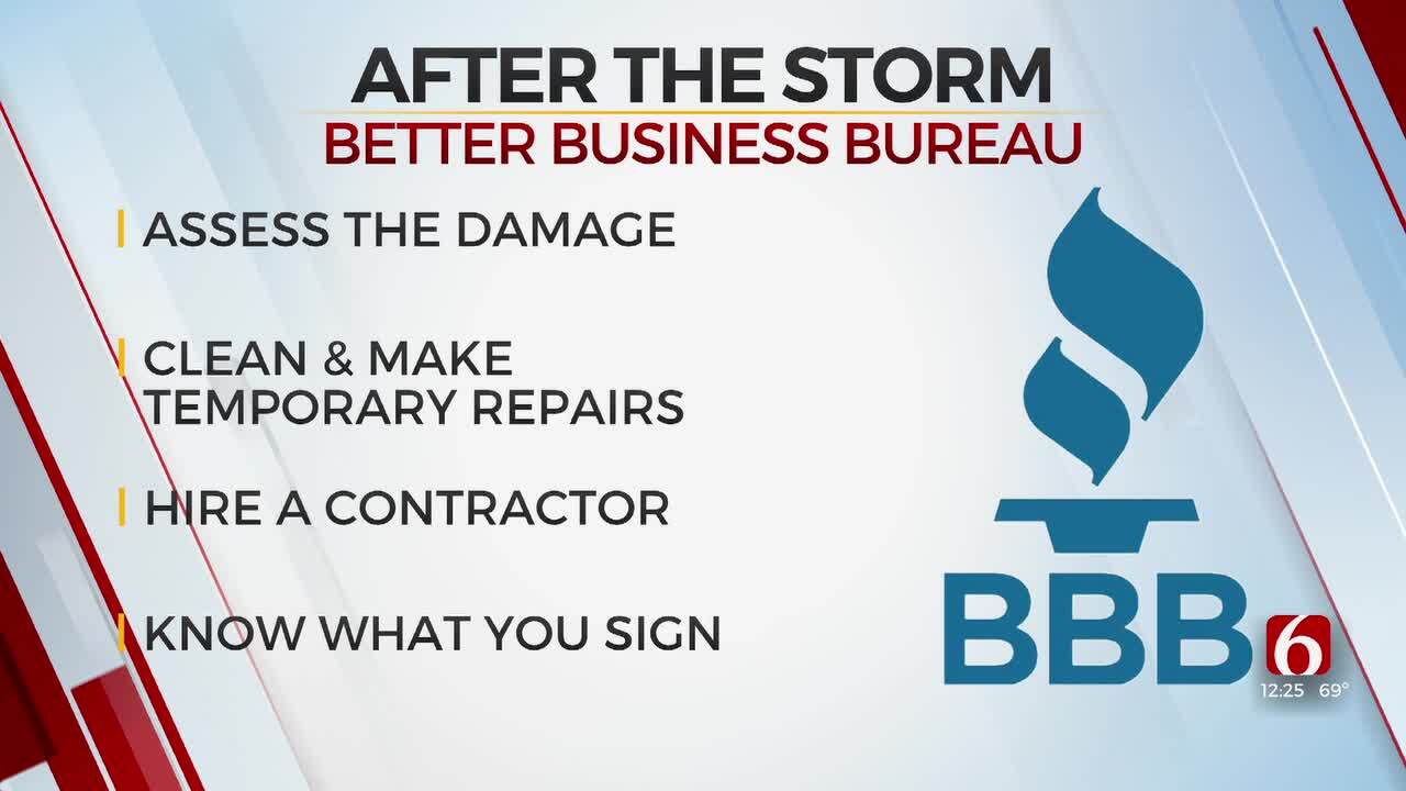 Better Business Bureau Shares Tips To Avoid Scams During Oklahoma Storm Clean-Up
