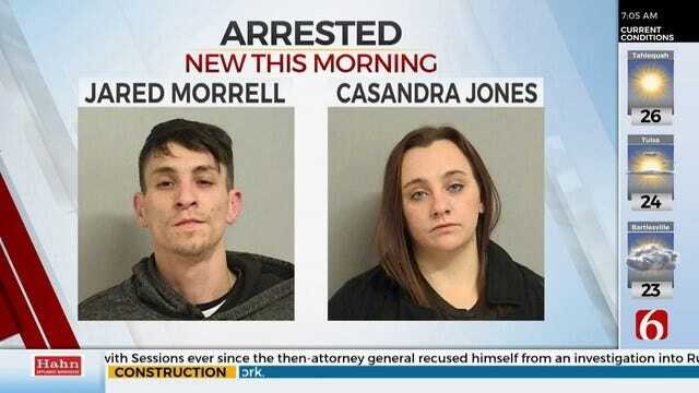 Tulsa Police: 2 Arrested After Drugs, Children Found In Stolen Car