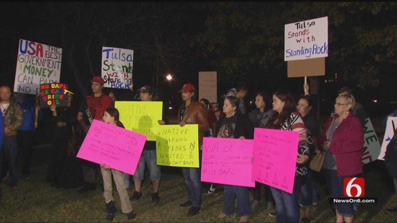 Group Gathers In Tulsa To Show Support For Standing Rock Sioux