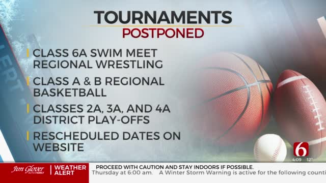 OSSAA Postpones Several State, Regional Tournaments Due To Winter Weather 