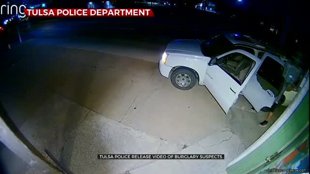 Tulsa Police Release Video Of Burglary Suspects 