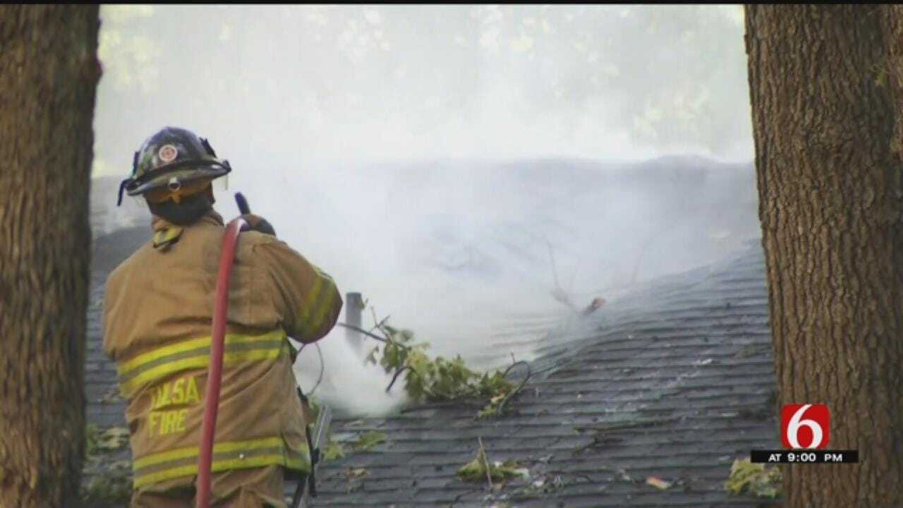 South Tulsa Fire Destroys Home, Firefighters Say