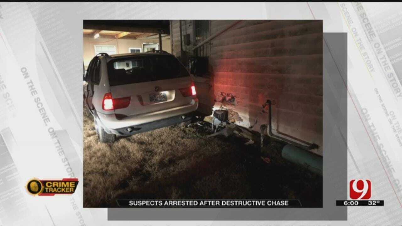 Family Evacuated After Suspects Crash Car Into SW OKC Home