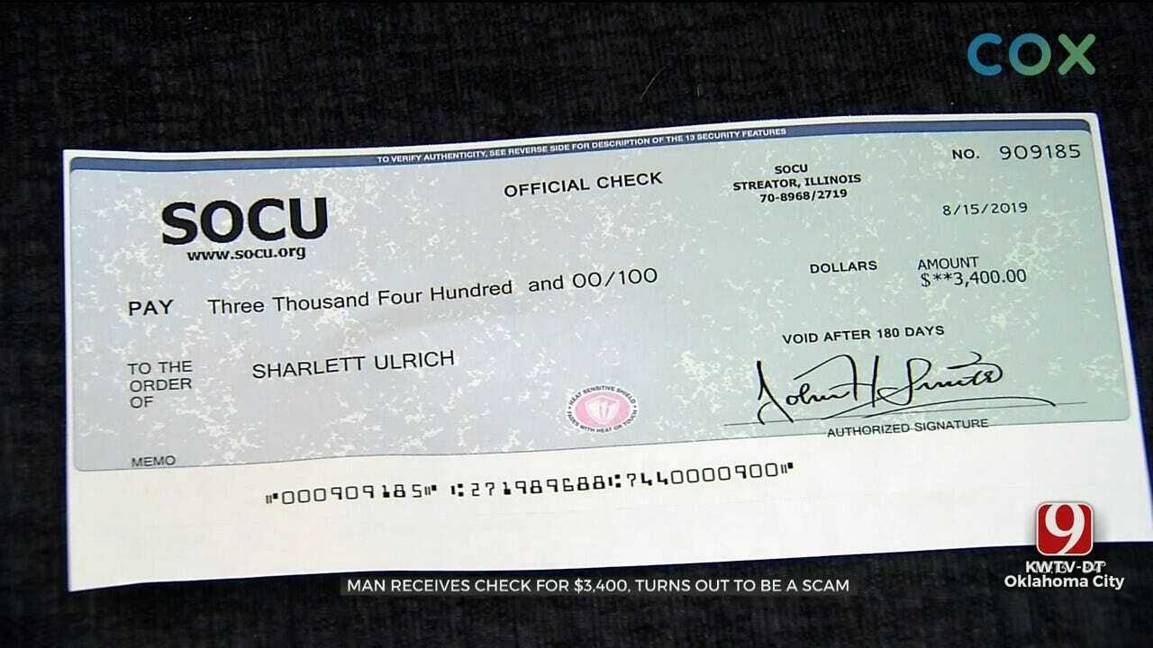 Retired OKC Police Officer Warning Others After Check Scam
