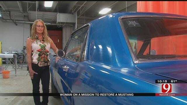 Grady County Woman On Mission To Restore A Mustang