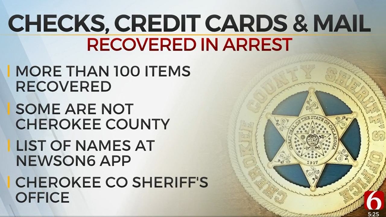 Credit Cards, Checks Stolen In Mail, Cherokee Co. Sheriff Says