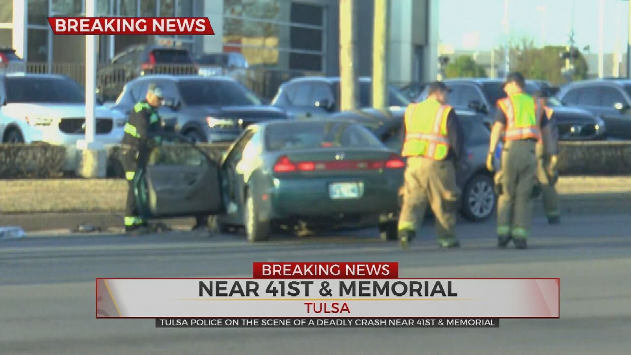 Tulsa Police Investigate Deadly Crash Near 41st, Memorial