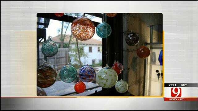 OK Firefighter Creates Blown Glass Ornaments, Sculptures