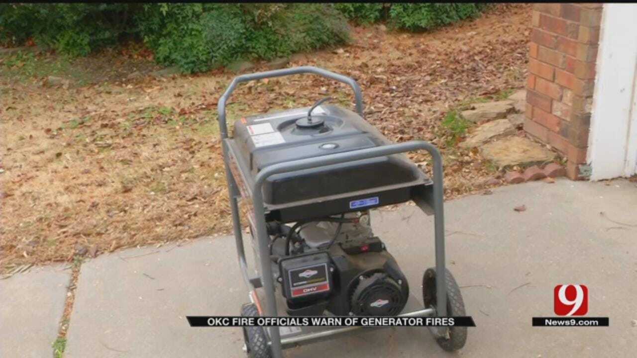 OKC Fire Officials Warn Of Generator Fires Prior To Winter Weather