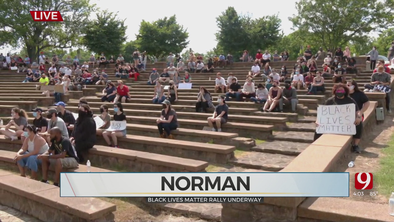 Protesters Gather In Norman Park For Black Lives Matter Rally