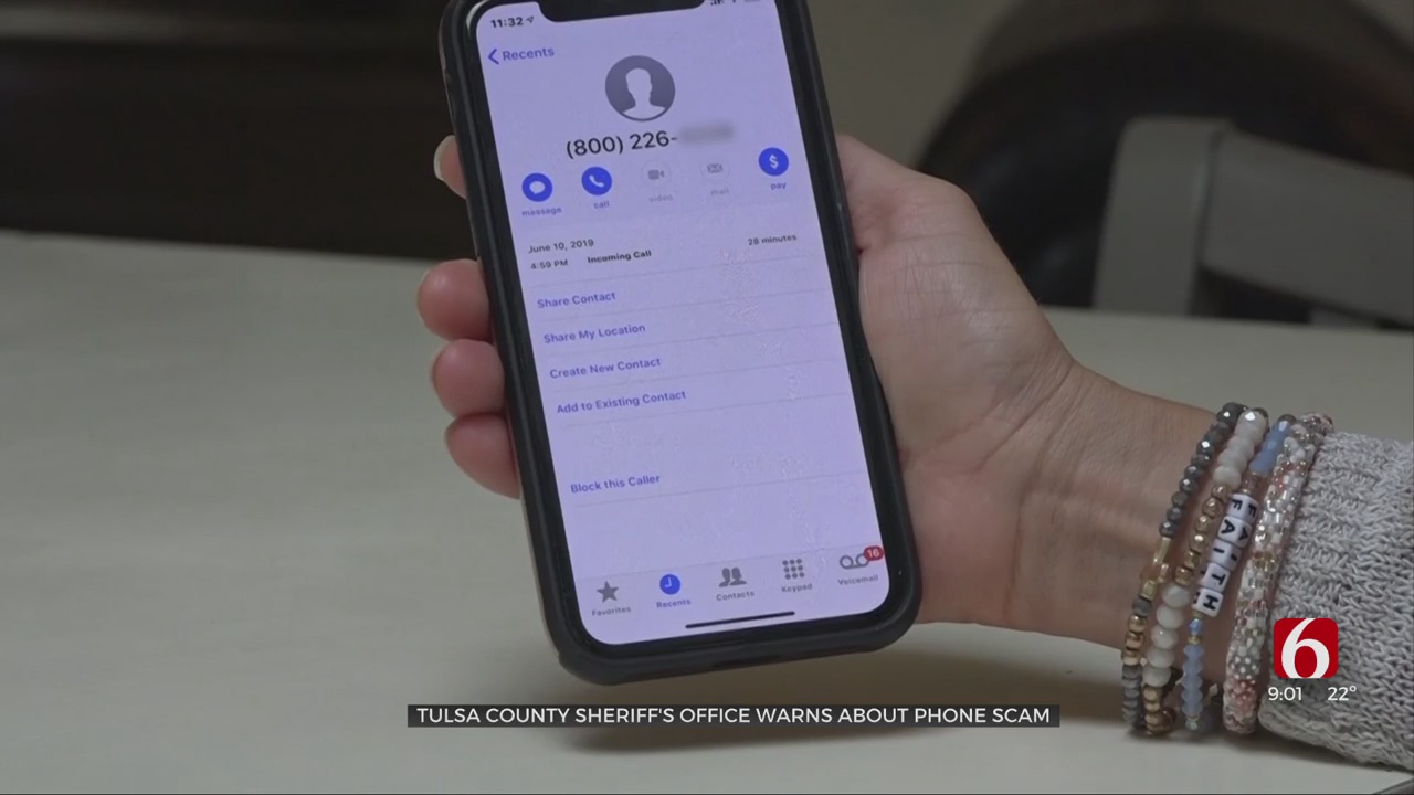 TCSO Warns Tulsans About 'Convincing' Phone Scams
