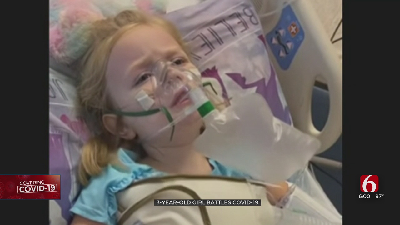 3-Year-Old Oklahoma Girl Struggles To Breathe Battling COVID-19