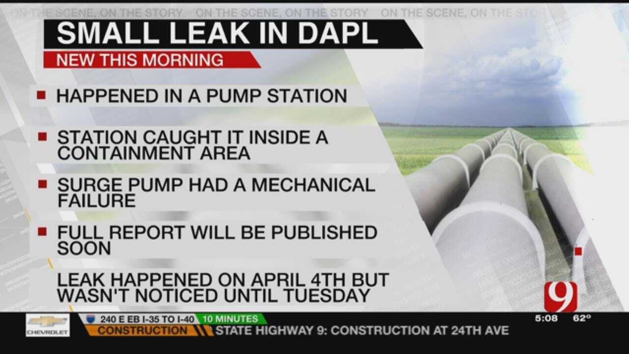 Dakota Access Pipeline Leaked 84 Gallons Of Oil In April