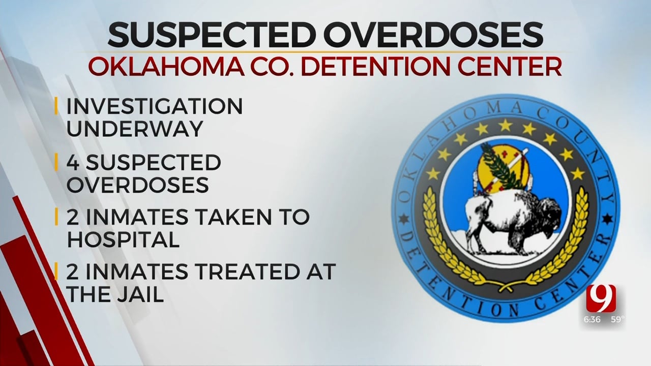 4 Inmates Treated For Suspected Overdose At Oklahoma County Detention Center