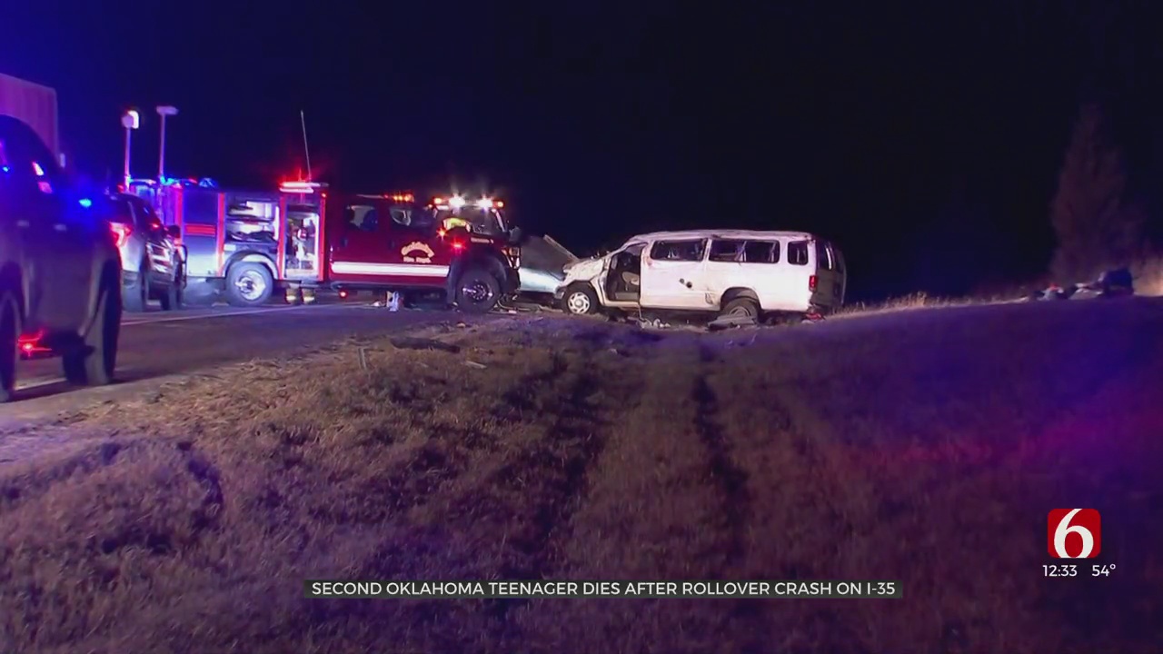 2nd Oklahoma Teenager Dies After Rollover Crash On I-35