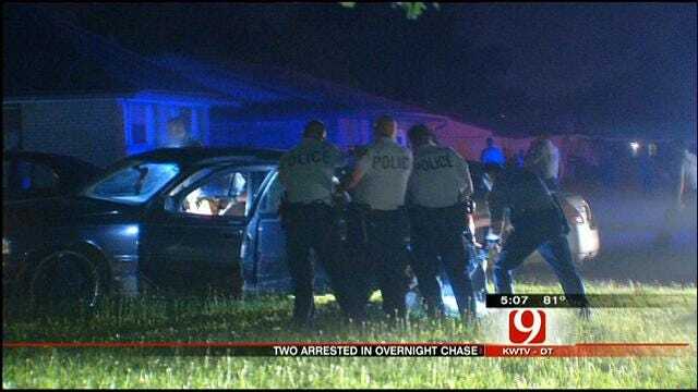 Two Arrested In Bizarre Police Chase Through OKC Neighborhood