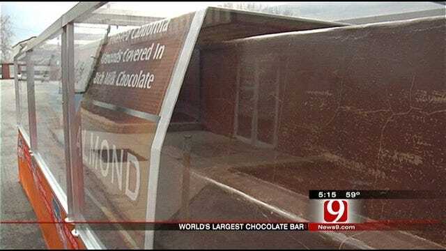 World's Largest Chocolate Bar Visits OKC