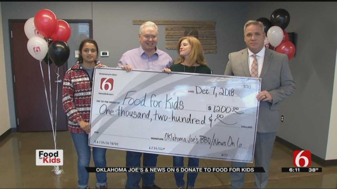 Oklahoma Joe's Makes Big Donation To Food For Kids
