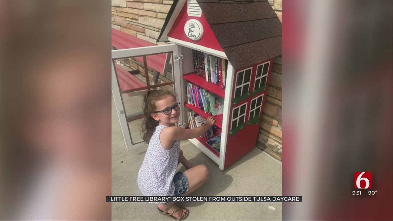 Kids Heartbroken After Little Free Library Stolen From Tulsa Childcare Center 