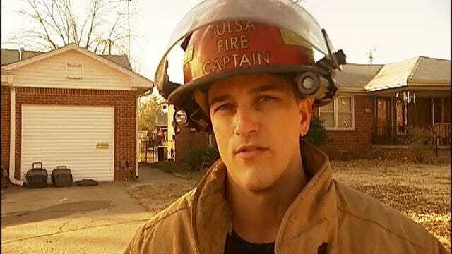 WEB EXTRA: Tulsa Fire Captain On Injury Kitchen Fire