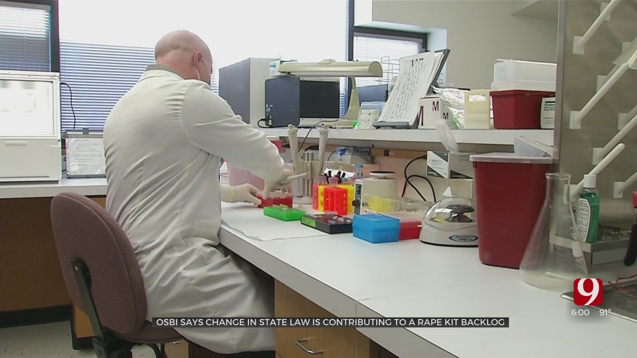 OSBI Says Change In State Law Is Contributing To Rape Kit Backlog