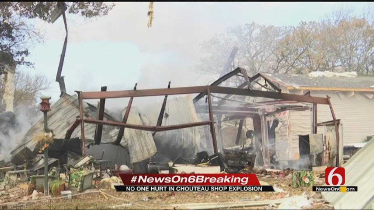 Debris Scatters In Chouteau Shop Explosion