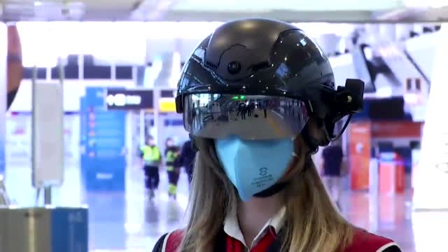 Authorities Around The Globe Using 'Smart Helmets' During Coronavirus Pandemic