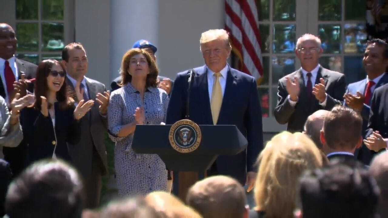 WATCH: Crowd Sings Happy Birthday To President Trump In The Rose Garden