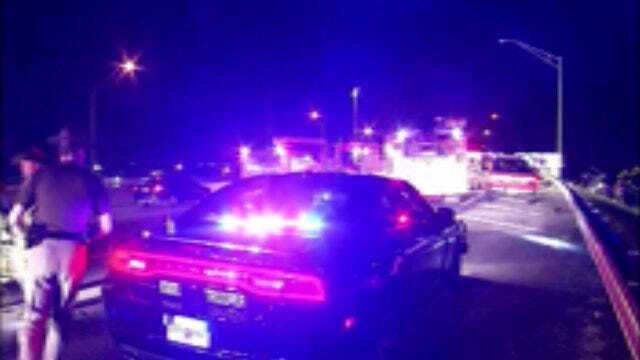 WEB EXTRA: Video From Scene Of Fatal Crash On I-244 In Tulsa