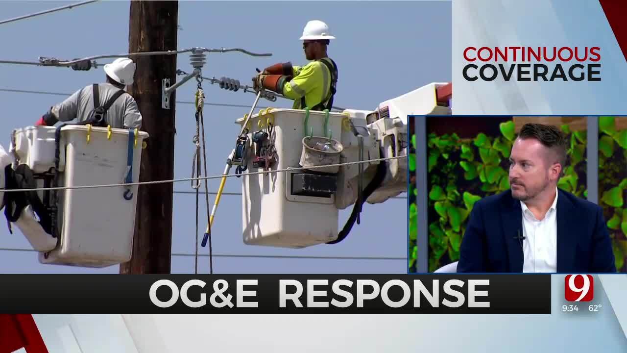 OG&E Discusses Power Restoration For Areas Damaged By Severe Weather