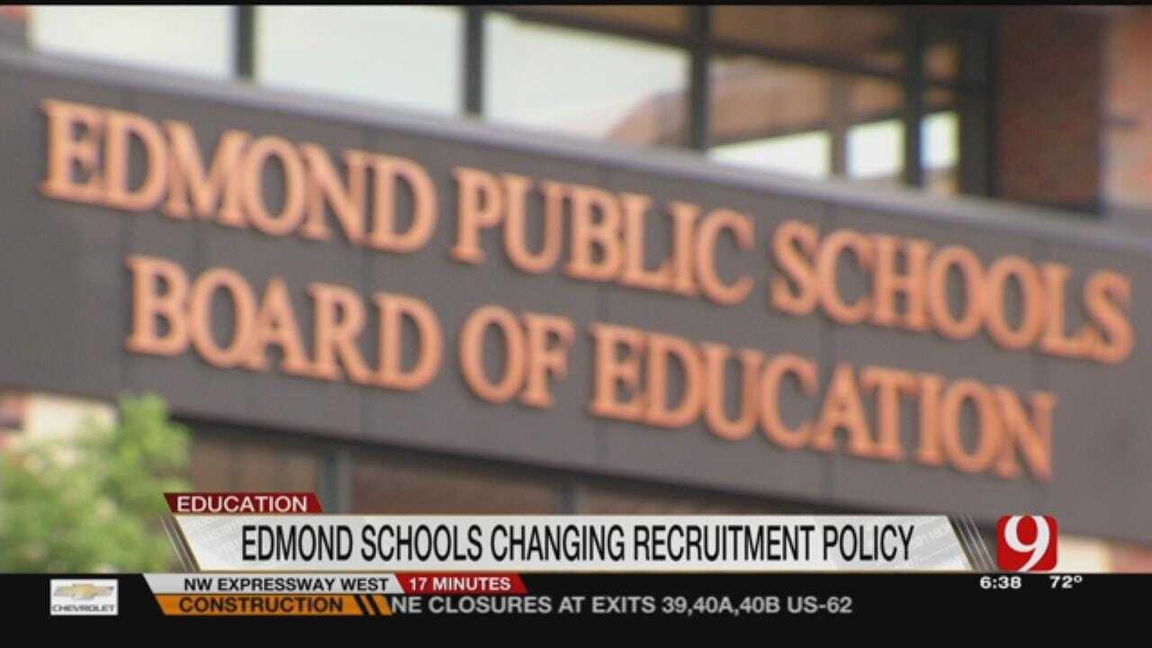 Edmond Public Schools Changing Recruitment Policy