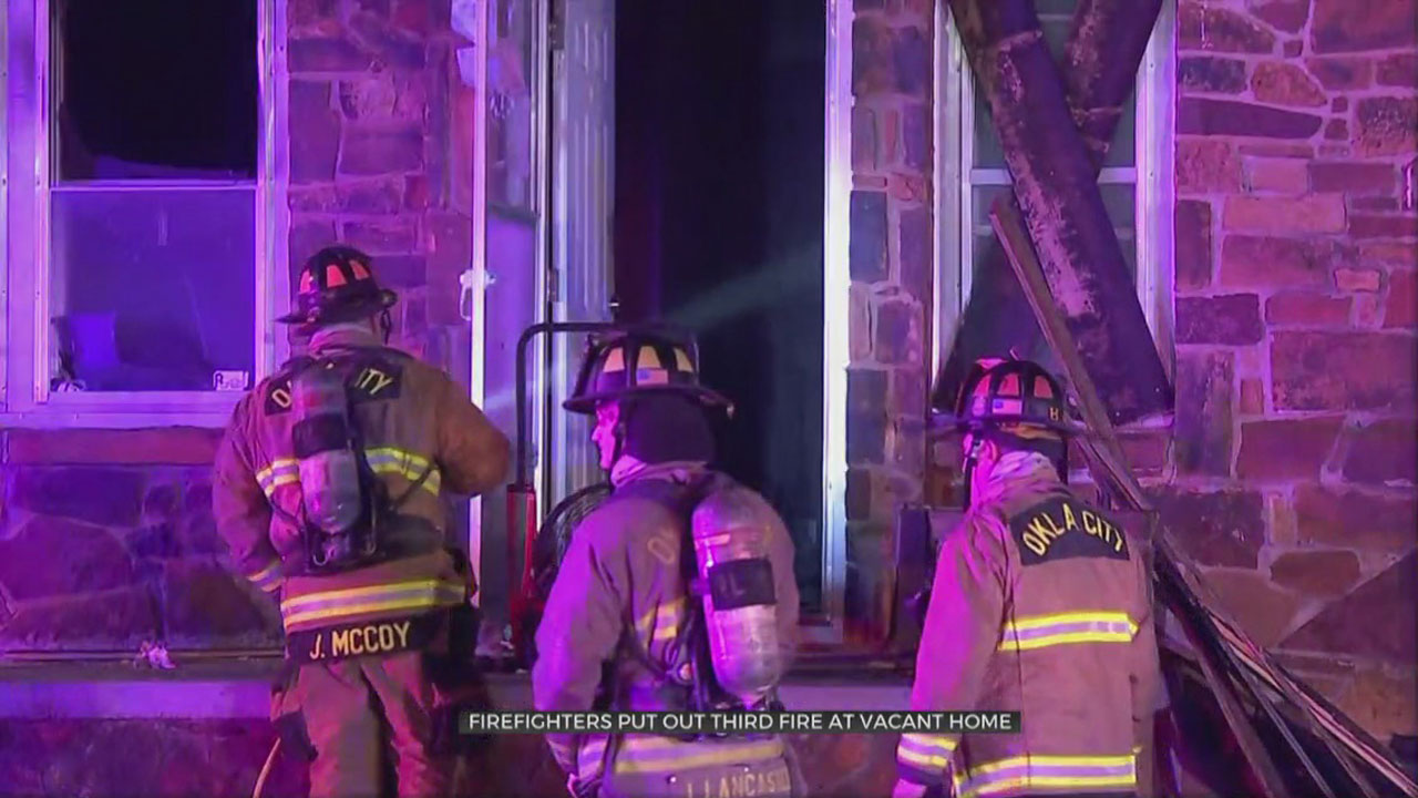 Firefighters Put Out Third Fire At Vacant NW OKC Home 