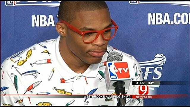 Reaction To Westbrook's Gone Fishin' Shirt