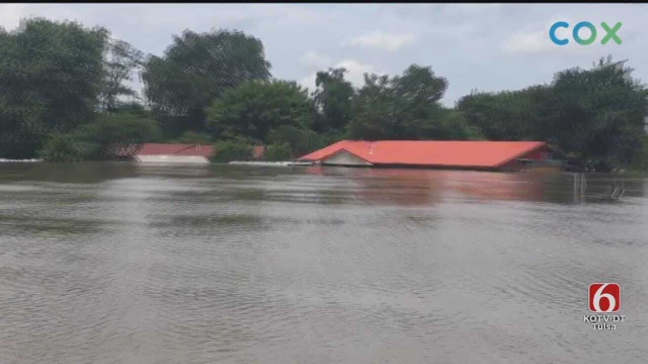 INCREDIBLE: Fort Gibson Homes And Structures Swallowed By Water