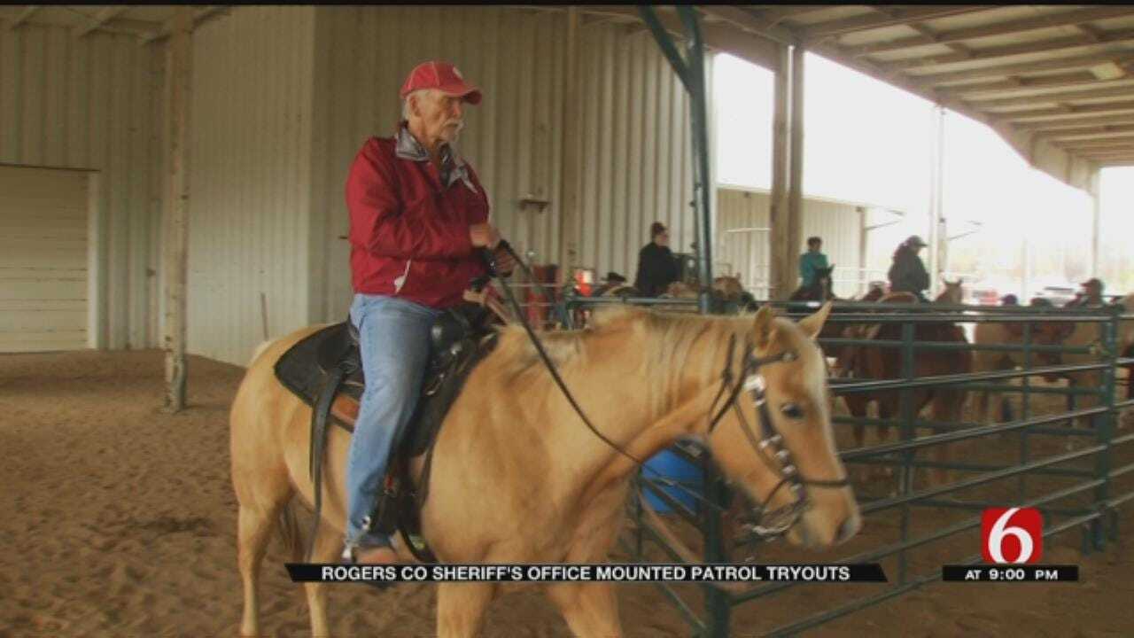 Mounted Patrol Auditions Held By Rogers County Sheriff's Office