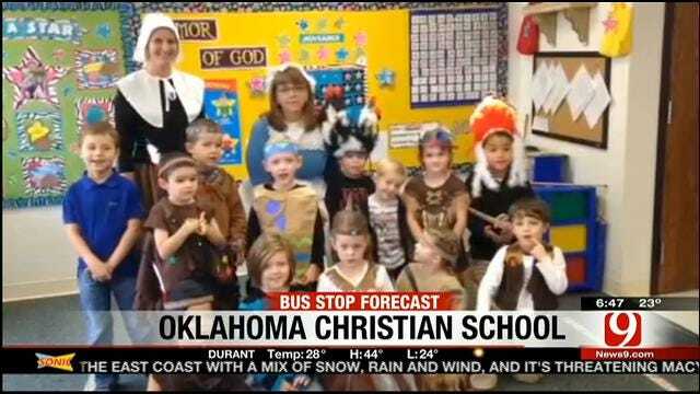 Jed's Bus Stop Forecast For Wednesday, November 27: Oklahoma Christian School