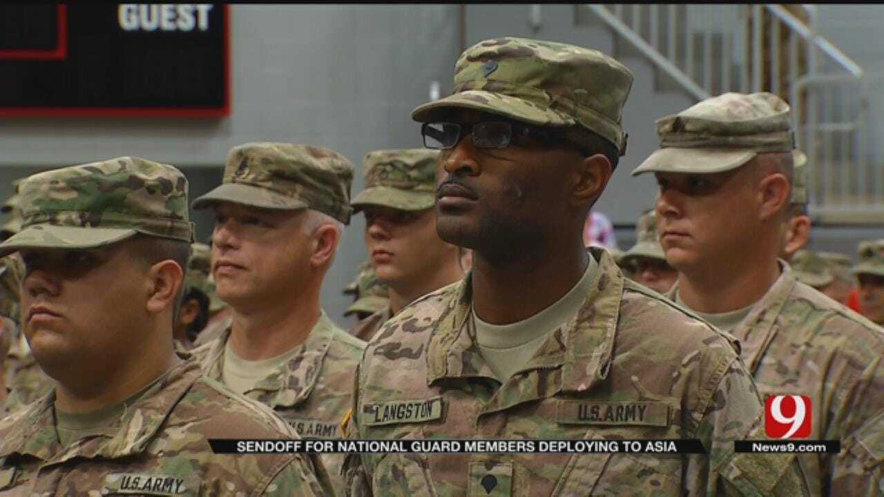 Ceremony In Mustang Honors Soldiers Headed To SW Asia
