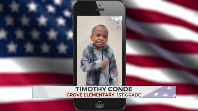 Daily Pledge: 1st Grader Timothy Conde