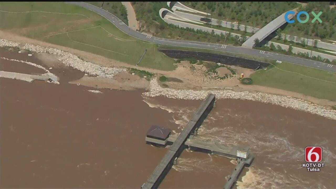 WATCH: Arkansas River Swollen With Water