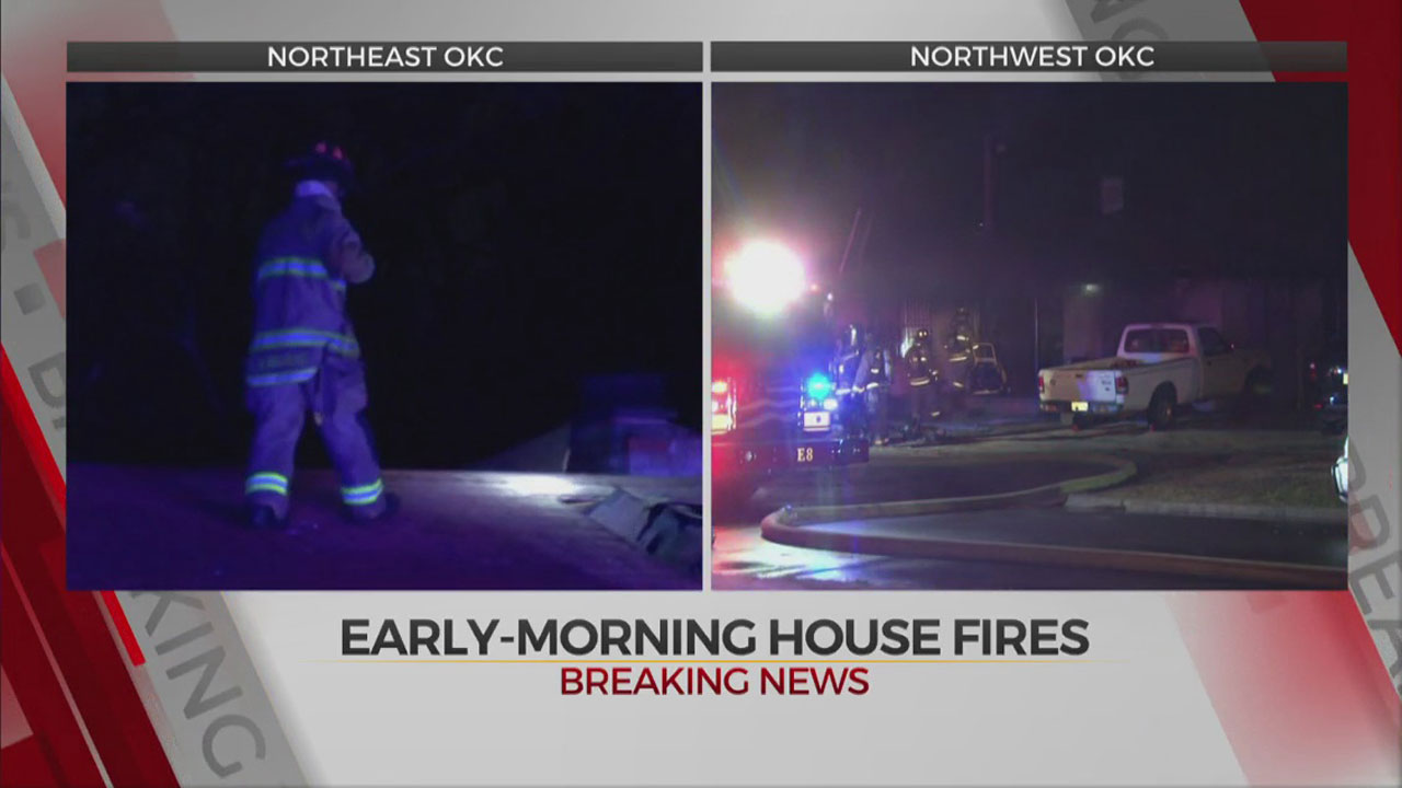 Firefighters Knock Down 2 Early Morning House Fires In OKC 