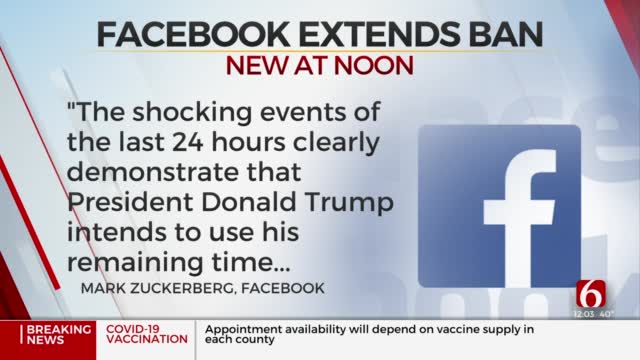 Facebook Bans Trump Through Biden Inauguration, Maybe Longer