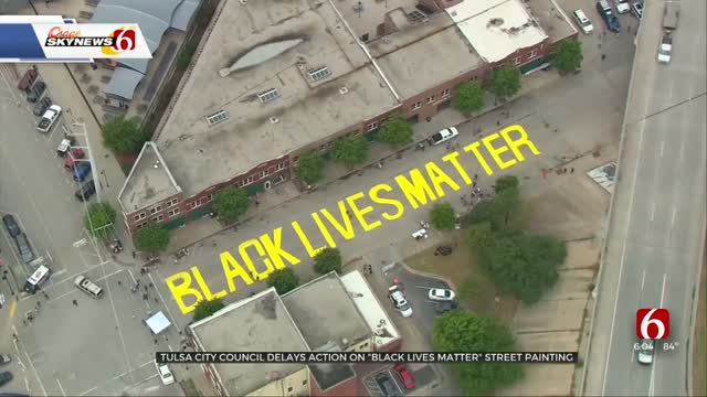 Tulsa City Council Delays Action On Black Lives Matter Mural 