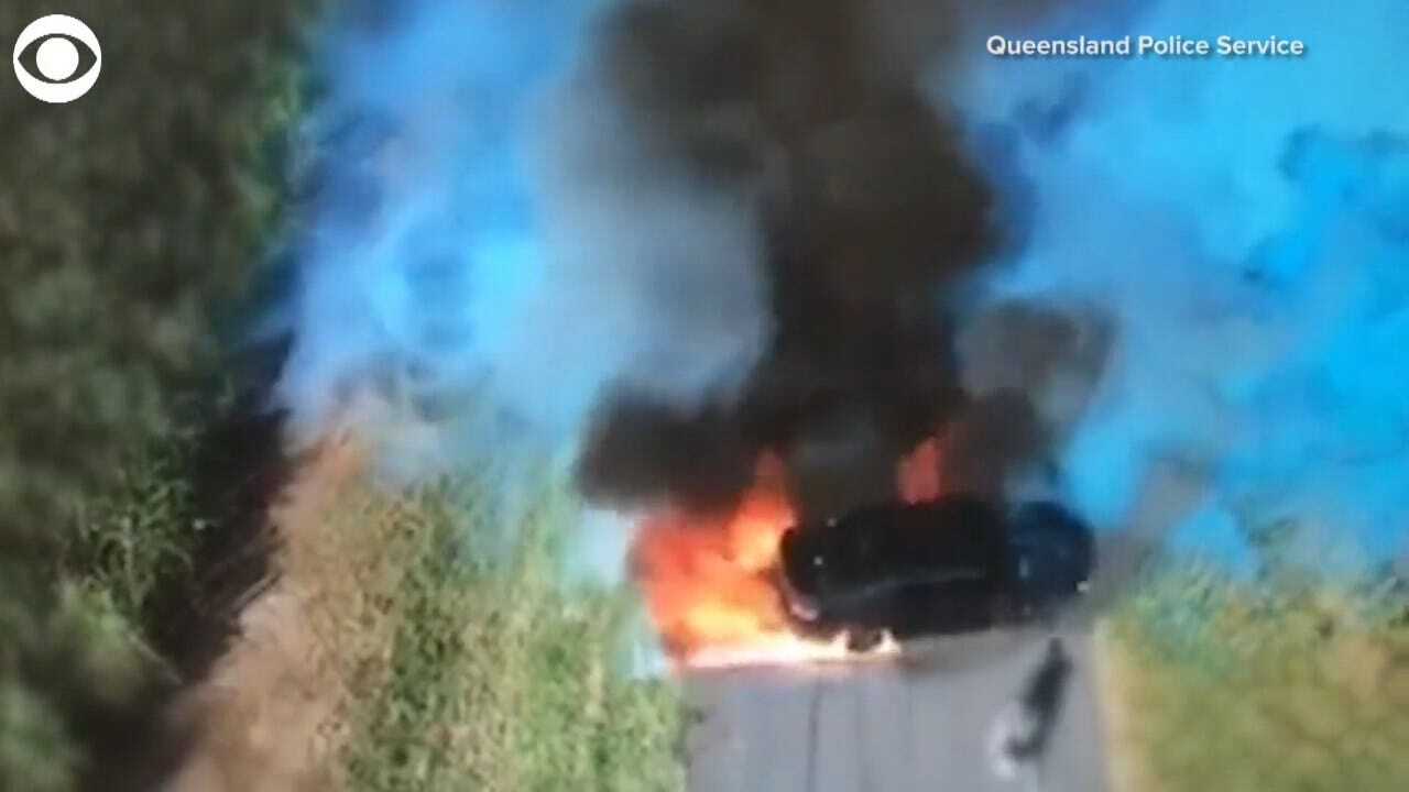WATCH: Car Bursts Into Flames In Gender Reveal Gone Wrong
