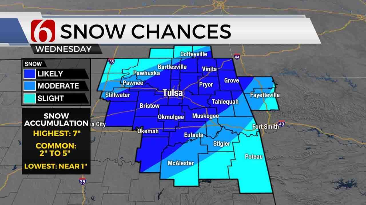 Winter Is Coming To Northeastern Oklahoma; Snow Likely