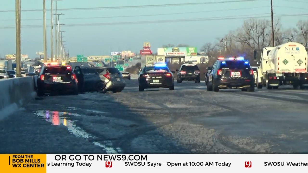 Oklahoma City Police Officer Involved In I-40 Multi-Vehicle Crash, Police Confirm