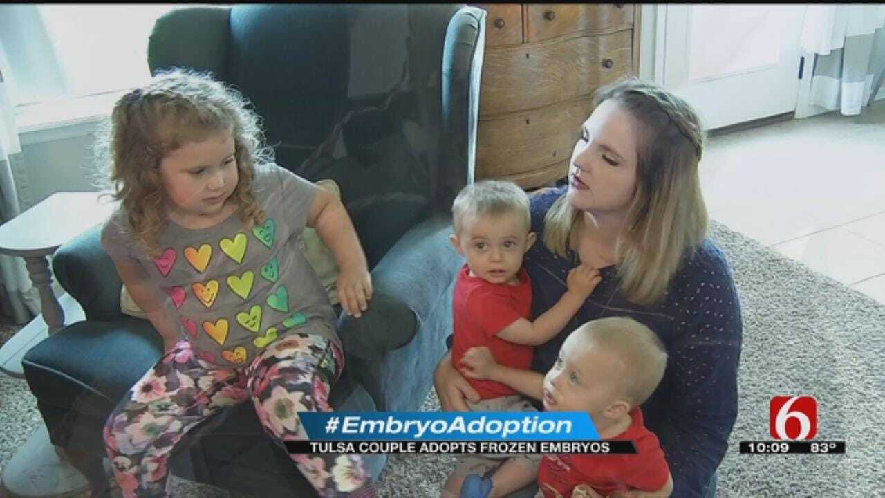 Frozen In Time: Oklahoma Couple Has Daughter, Twins Through Embryo Adoption