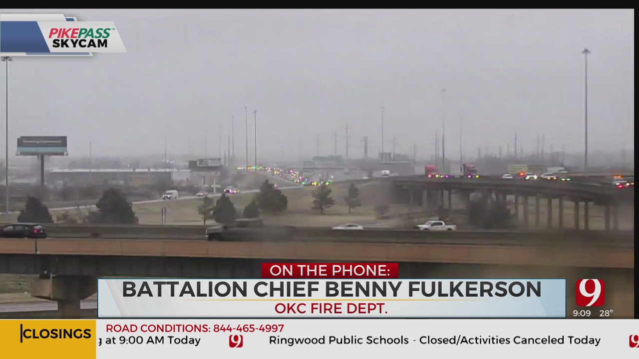 WATCH: Battalion Chief Benny Fulkerson On Road Conditions 