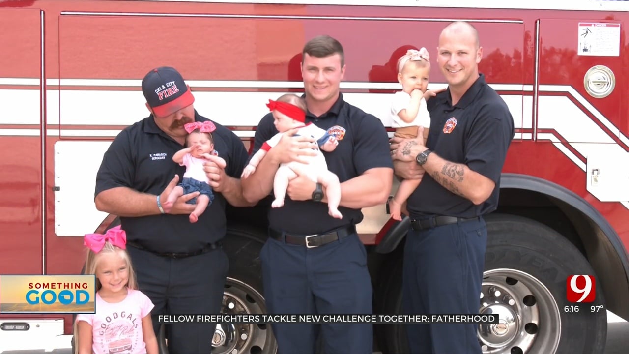 Good Things Come In 3’s: OKCFD Station Welcomes Babies To The Family 